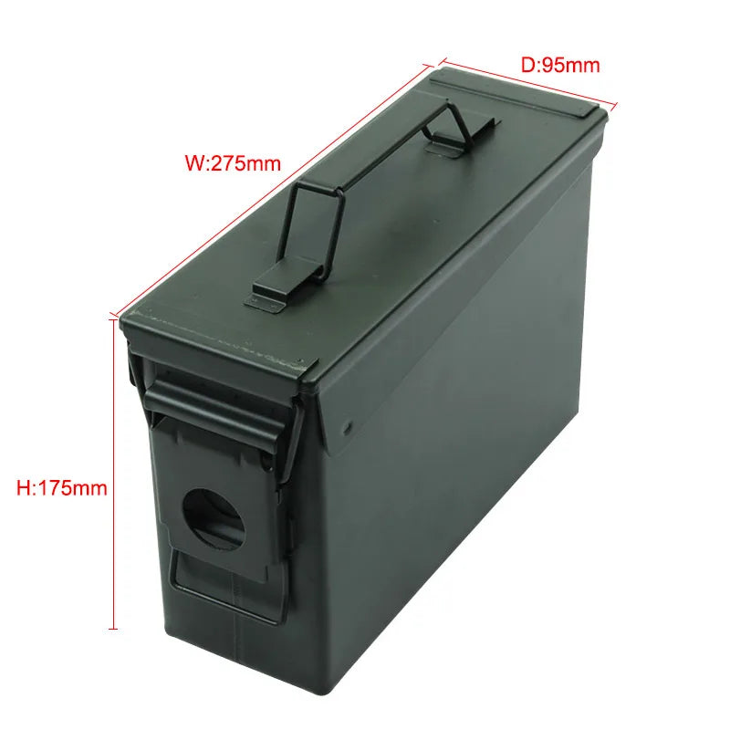 30 Cal Metal Ammo Case Can Military and