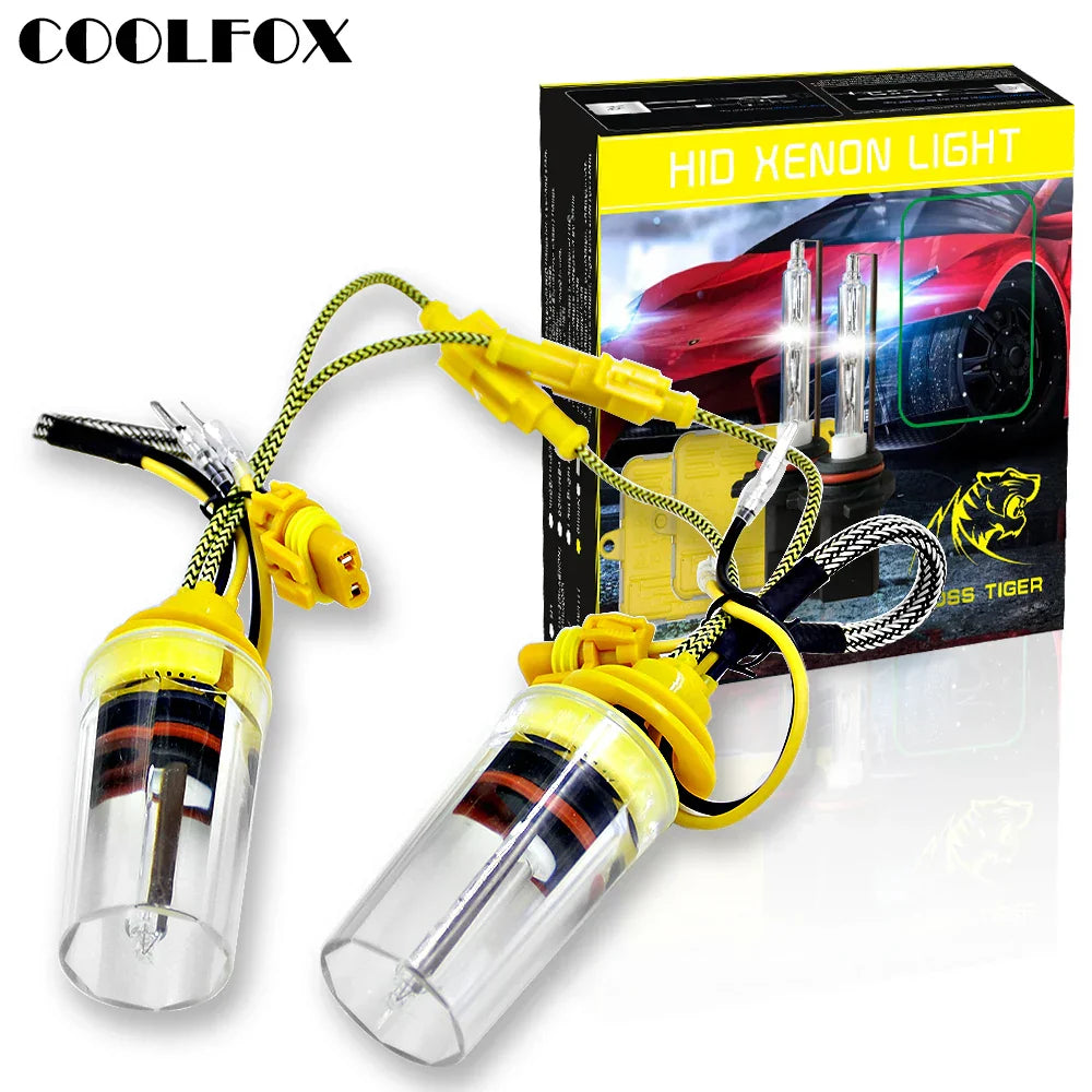 COOLFOX 12v 55W 110W bi-xenon H4 HID kit Xenon H7 H1 H11 H8 H9 HB3 HB4 9005 9006 6000k Xenon Headlight Car Styling Lights