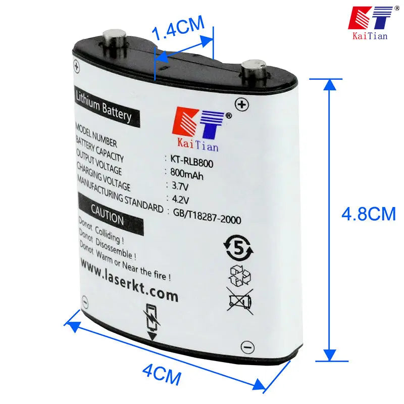 KaiTian Laser Battery Rechargeable Lithium for Self-Leveling Green/Red