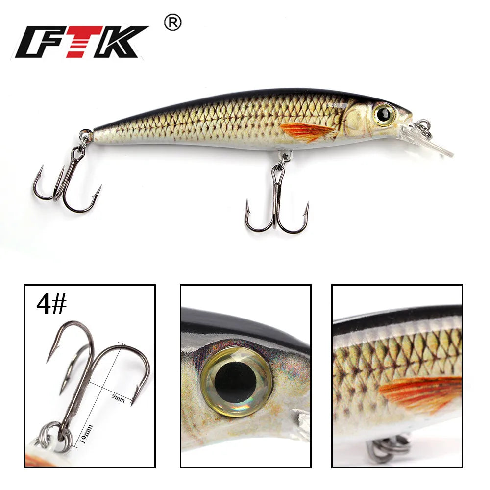 FTK Fishing Lure 1 pc Bass Lure 100mm/12g