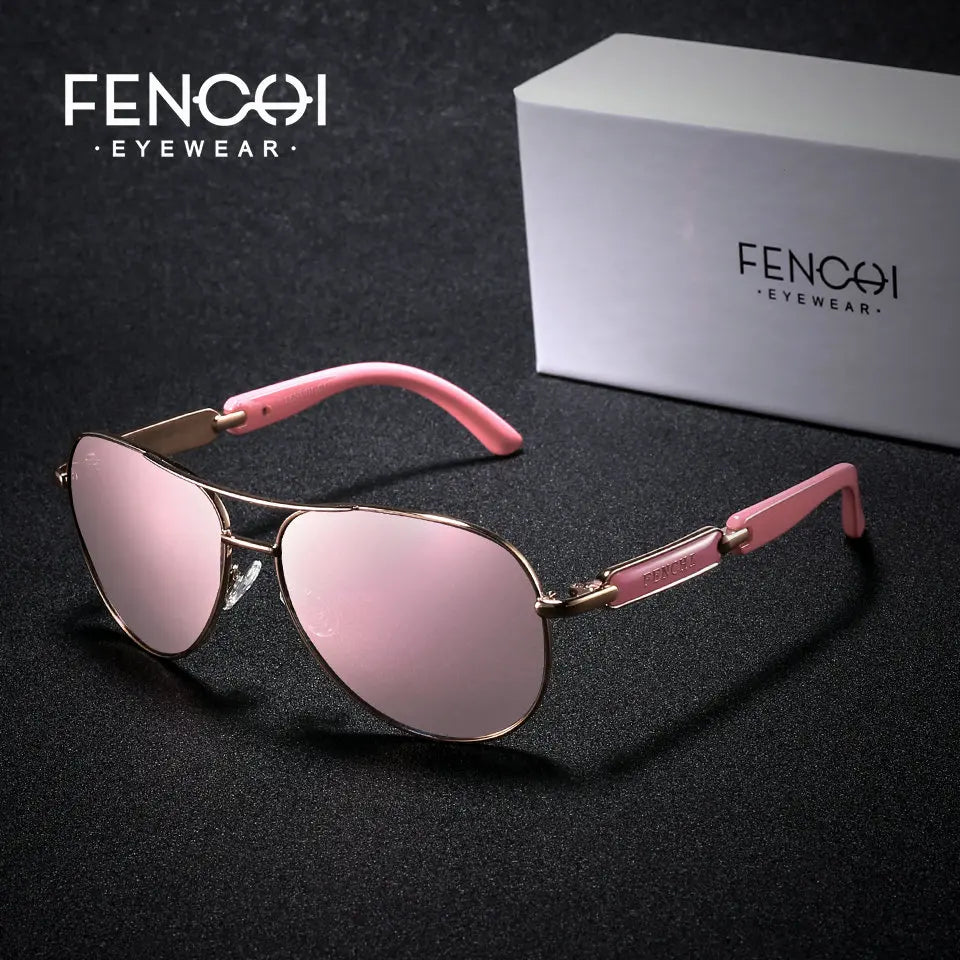 FENCHI 2021 Pink Sunglasses Women Polarized Sunglasess 2020