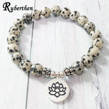 Ruberthen New Arrival Design Dalmatian Natural Stone Bracelet