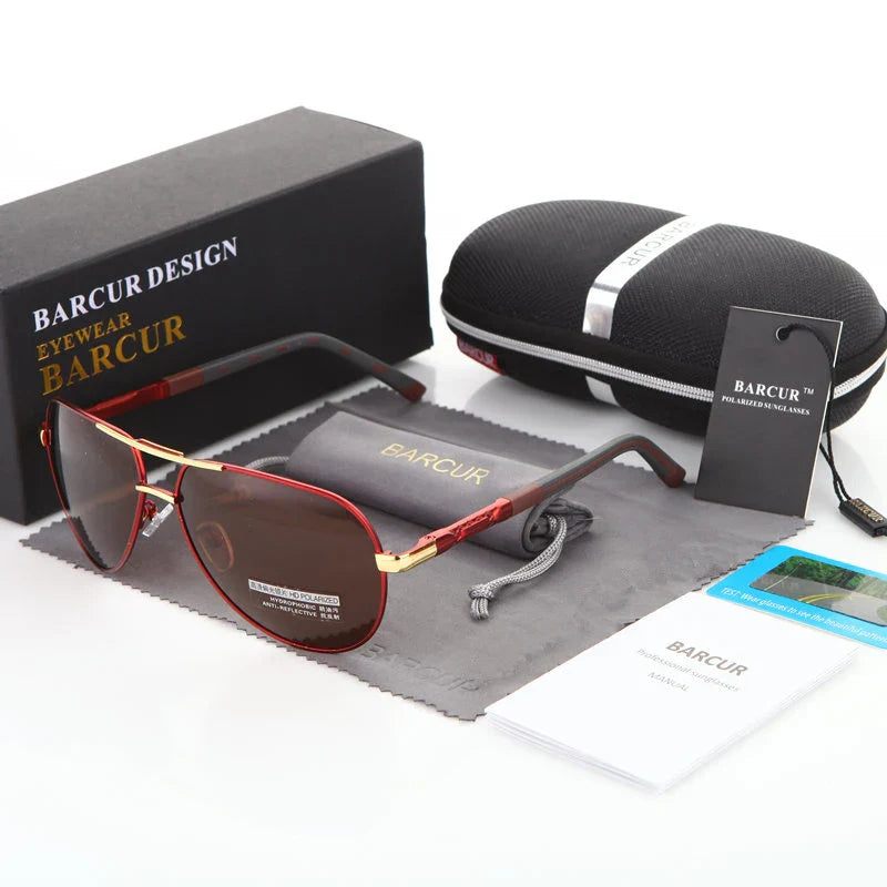 BARCUR Men sunglasses Polarized UV400 Protection Driving Sun