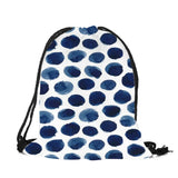 Simple Style Geometric Pattern Artistic Leaf Print Drawstring