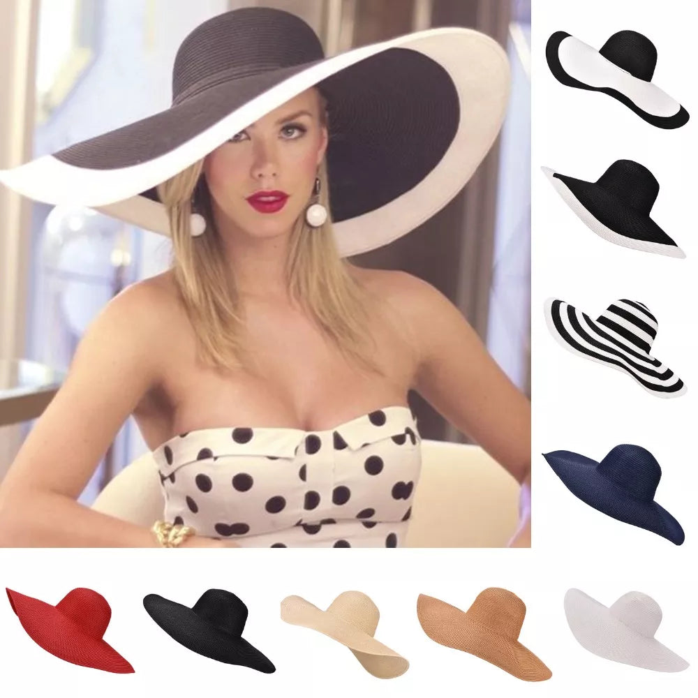 Lawliet 7.1''/18cm Foldable Oversized Huge Wide Brim Sun