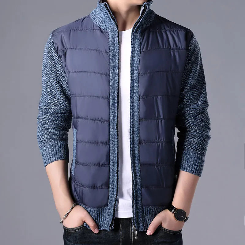 New Men's Thick Sweater Coat Male Autumn Winter