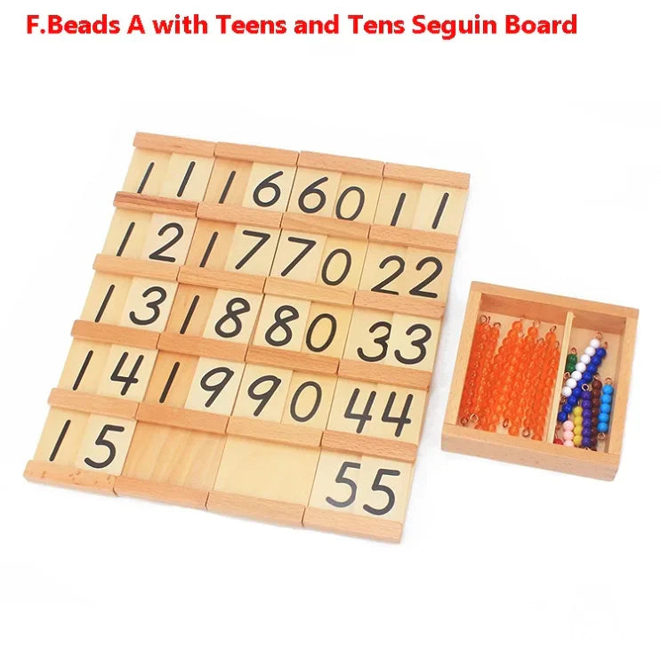 Montessori Teaching Math Toys Teens and Tens Seguin