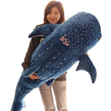 50/100CM New Cartoon Blue Shark Stuffed Plush Toys