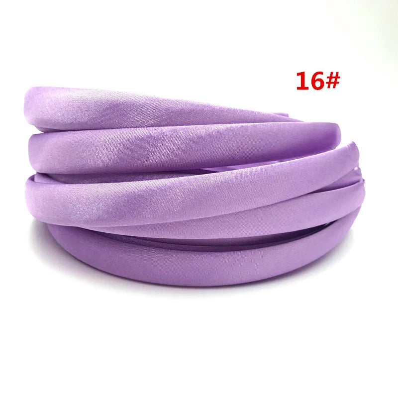 24Pcs/Lot 15mm 24 Colors Satin Fabric Covered Resin