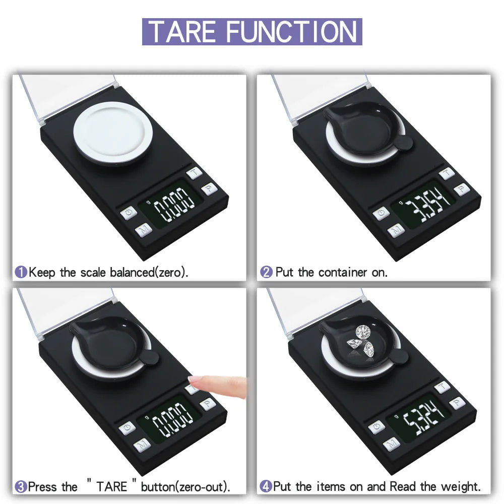 High Precision 0.001g 100g Electronic Jewelry Lab Scales