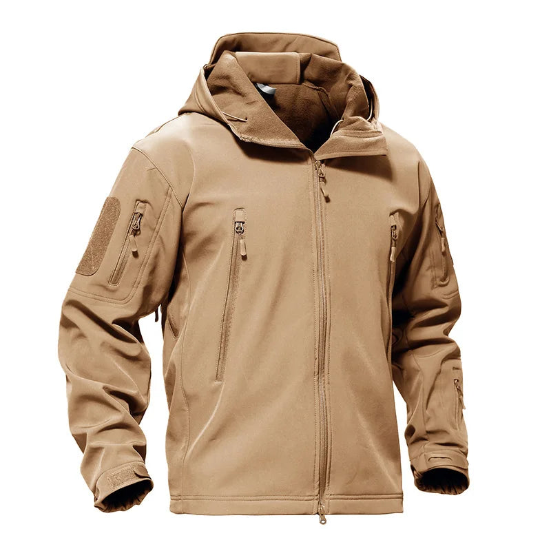 TACVASEN Winter Waterproof Fleece Lined Jackets Men's Safari