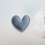 100pcs/lot DIY Velvet Heart padded applique Crafts with