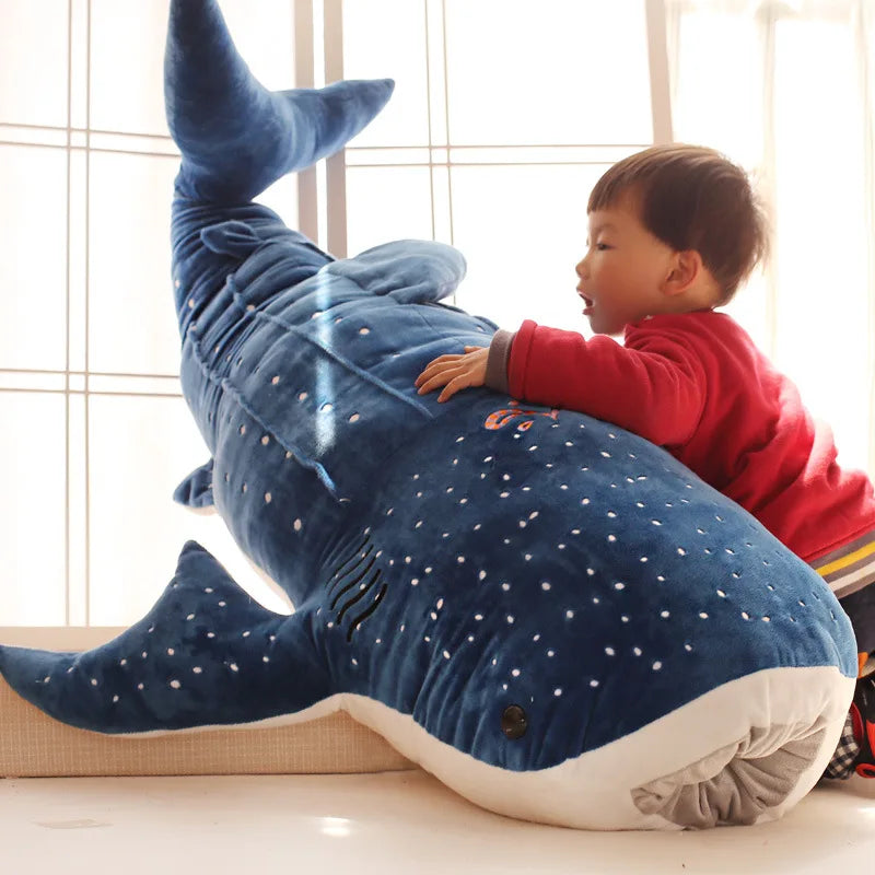 50/100CM New Cartoon Blue Shark Stuffed Plush Toys