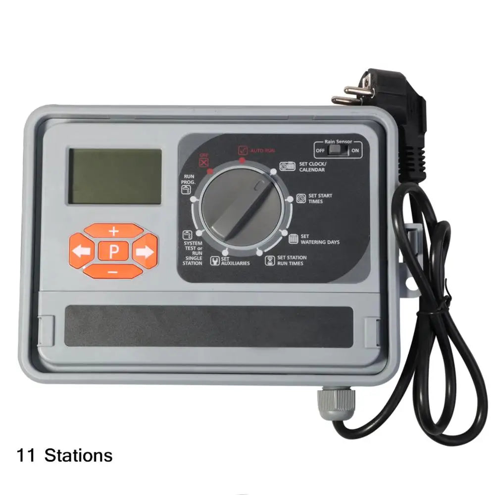 11 Station Garden Automatic Irrigation Controller Water Timer