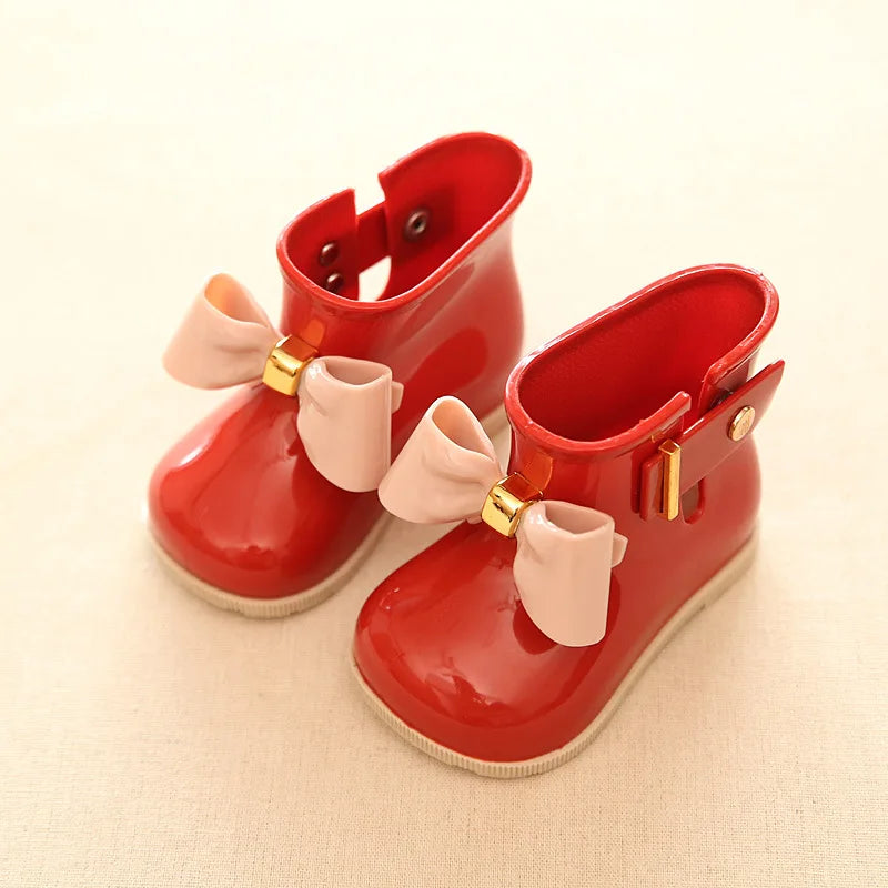 YATFIML Fashion baby girl rain boots PVC waterproof