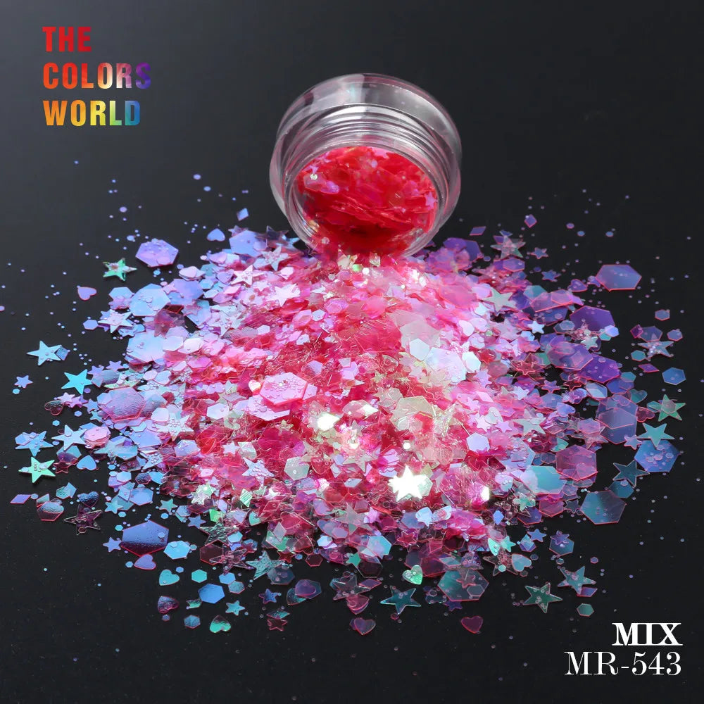 TCT-093 Mix Shape Mix Size Nail Glitter
