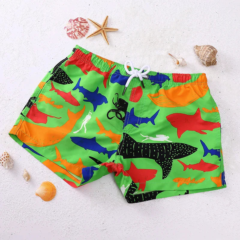 Men's Printed Board Shorts Quick Dry Beach Shorts