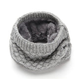 Female Warm Cashmere Tube Scarf Children Knitted Cowl