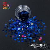 TCT-163 Holographic Color Rabbit Shape 4MM Glitter bunny