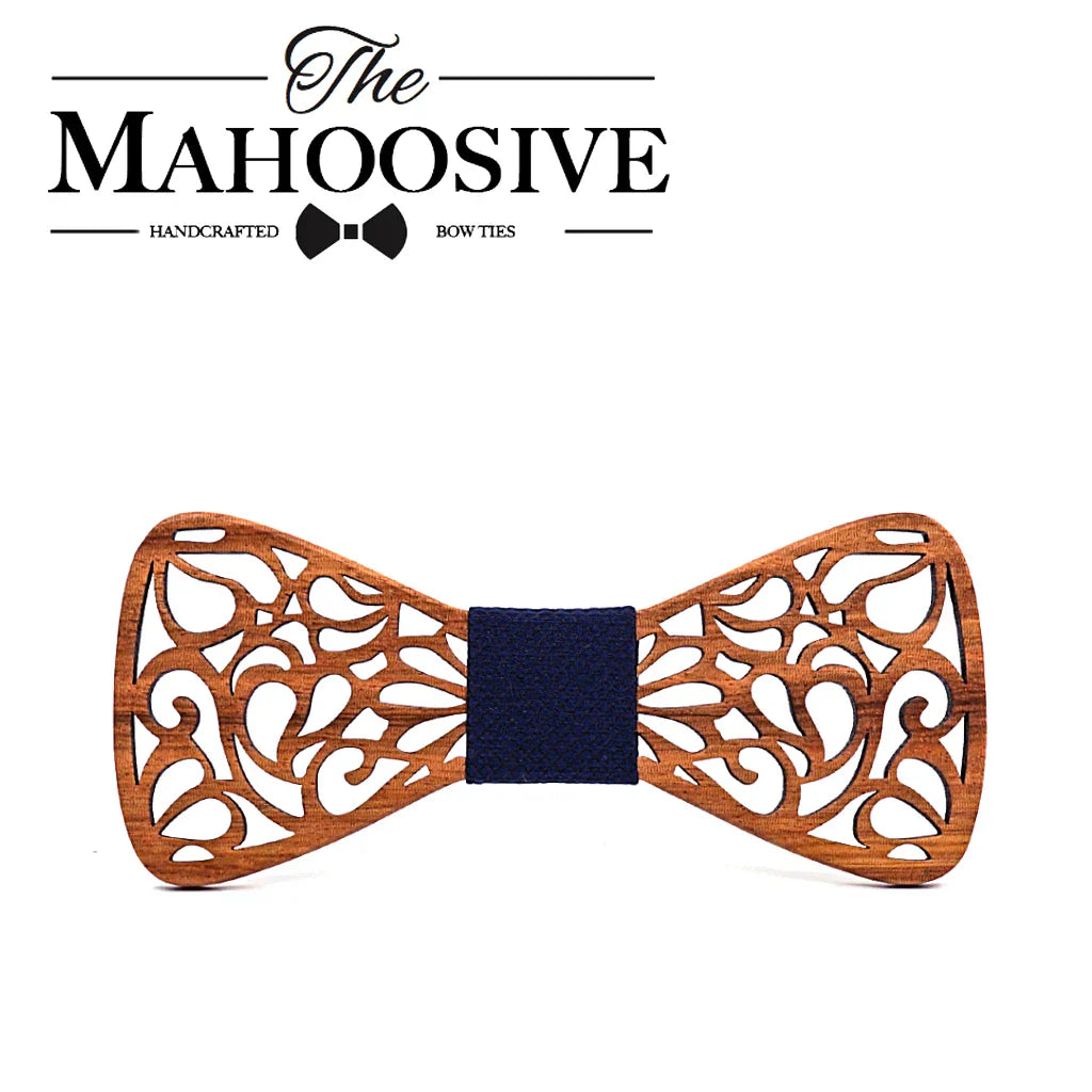 Mahoosive New Floral Wood Bow Ties for Men