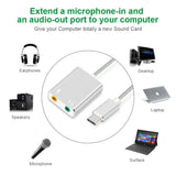 USB Type C Type-C External Sound Card Adapter