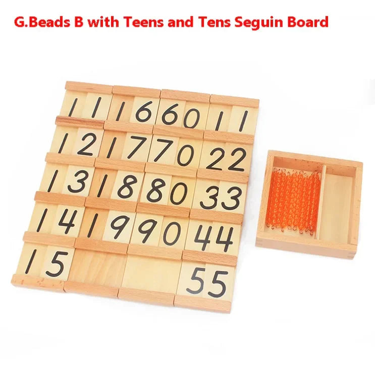 Montessori Teaching Math Toys Teens and Tens Seguin