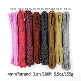 YOUGLE Metallic 550 Paracord Parachute Cord Lanyard with