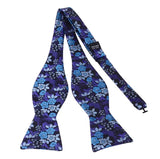 RBOCOTT Floral Self Tie Bow Tie Men's Silk