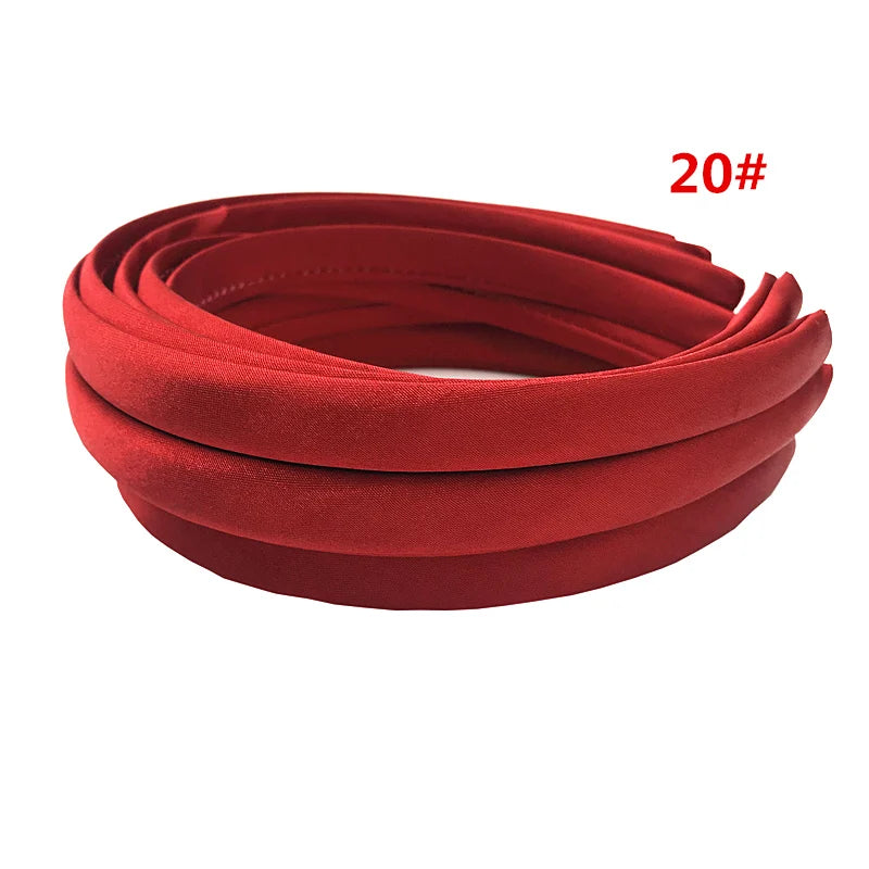 24Pcs/Lot 15mm 24 Colors Satin Fabric Covered Resin