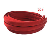 24Pcs/Lot 15mm 24 Colors Satin Fabric Covered Resin
