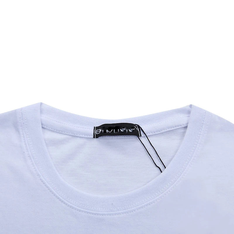 Casual Style Plain Solid Color Men's T-shirts Cotton