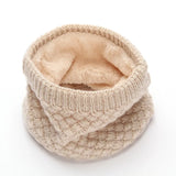 Female Warm Cashmere Tube Scarf Children Knitted Cowl