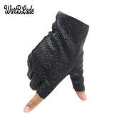 WarBLade Fashion Women Fingerless Gloves Breathable Soft Leather