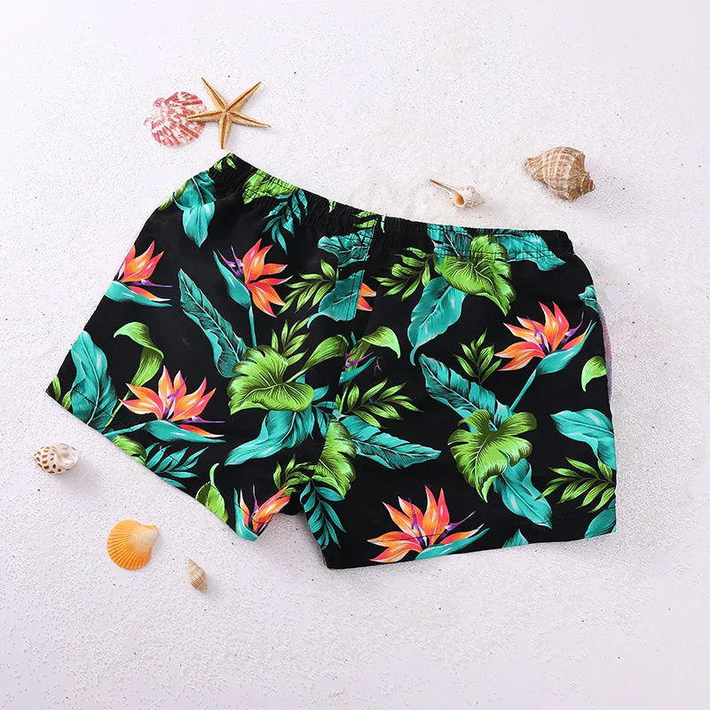 Men's Printed Board Shorts Quick Dry Beach Shorts