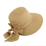 2018 Women's Sun Hat Big Bow Wide Brim