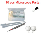 10pcs/11pcs Microscope Parts Tweezers Cover Glass Slides Paper