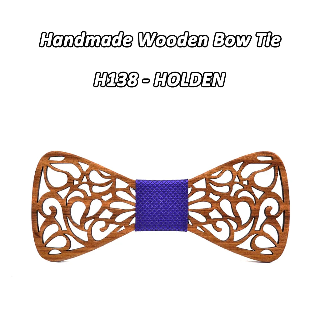 Mahoosive New Floral Wood Bow Ties for Men