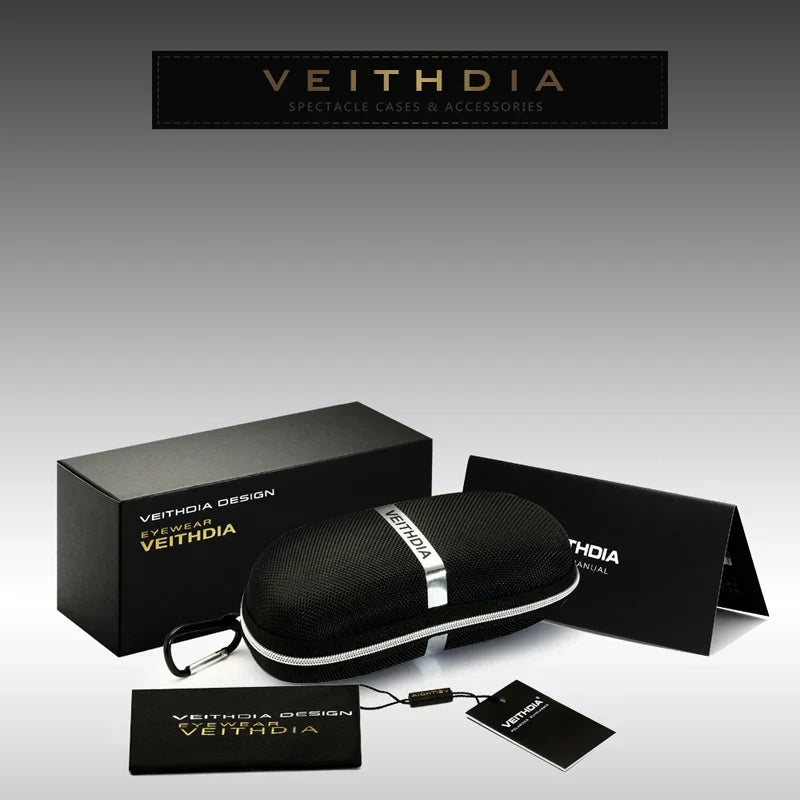 VEITHDIA Sunglasses Brand Designer Aluminum Magnesium Men Sun