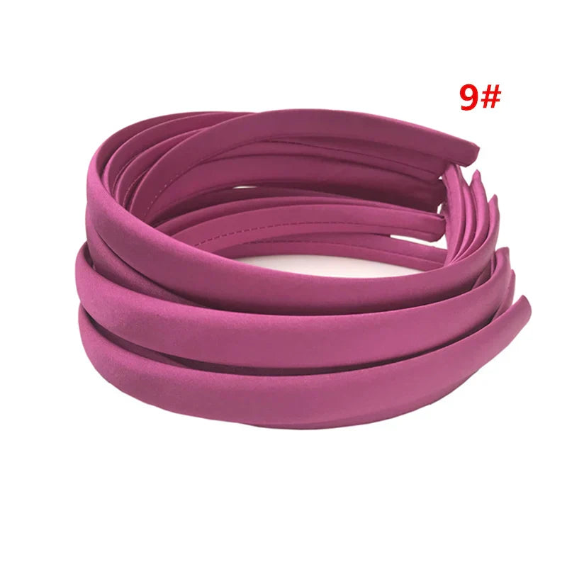 24Pcs/Lot 15mm 24 Colors Satin Fabric Covered Resin