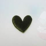 100pcs/lot DIY Velvet Heart padded applique Crafts with