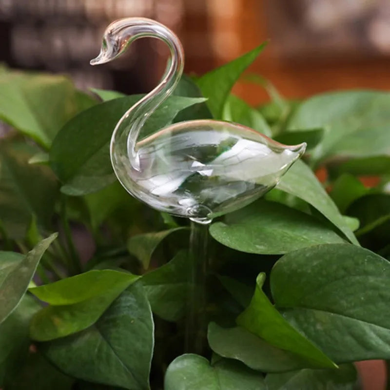 Houseplant Automatic Self Watering Glass Bird Watering Cans