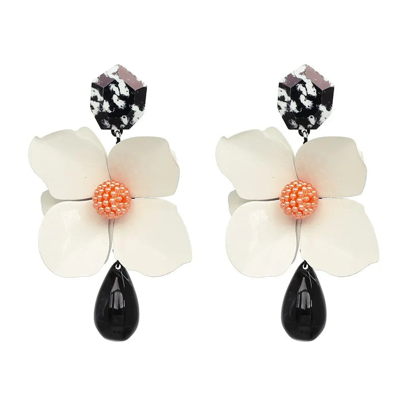 New Design Fashion Bohemin Flowers Drop Earrings Trendy