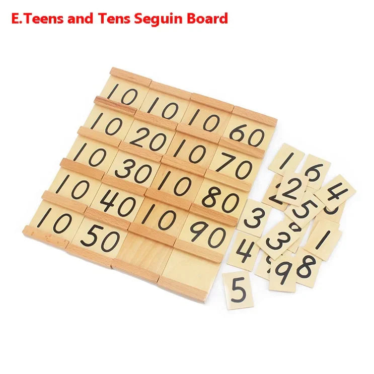 Montessori Teaching Math Toys Teens and Tens Seguin