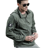 Lightweight Waterproof Tactical Jacket Men Summer Breathable Thin
