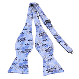 RBOCOTT Floral Self Tie Bow Tie Men's Silk