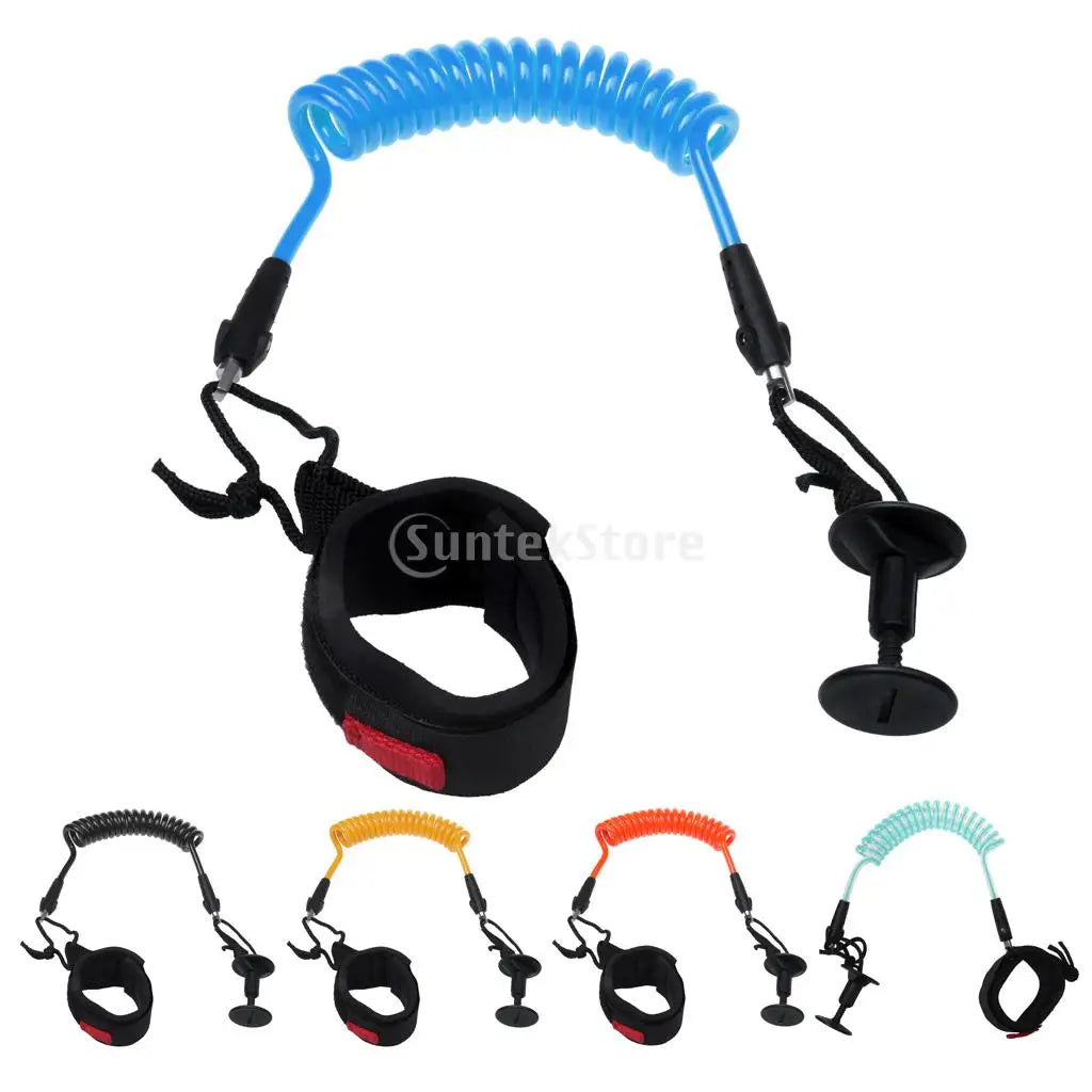1Pcs TPU Bodyboard Coiled Wrist Leash Surf Board