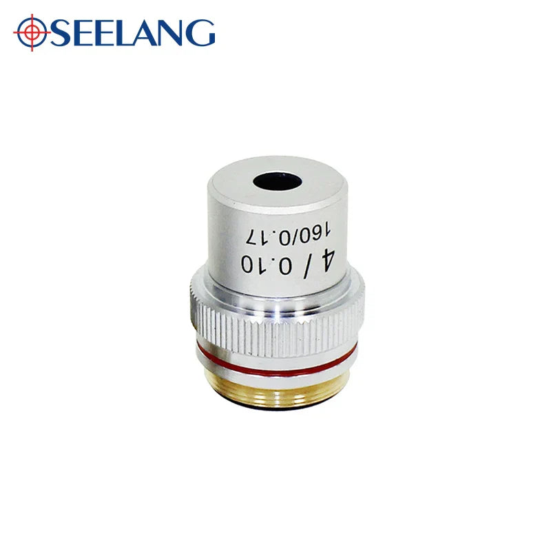 OSEELANG Microscope Objective Lens 4X 10X 40X 100X