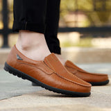 Leather Men Casual Shoes Men's Loafers Moccasins Breathable