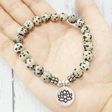 Ruberthen New Arrival Design Dalmatian Natural Stone Bracelet