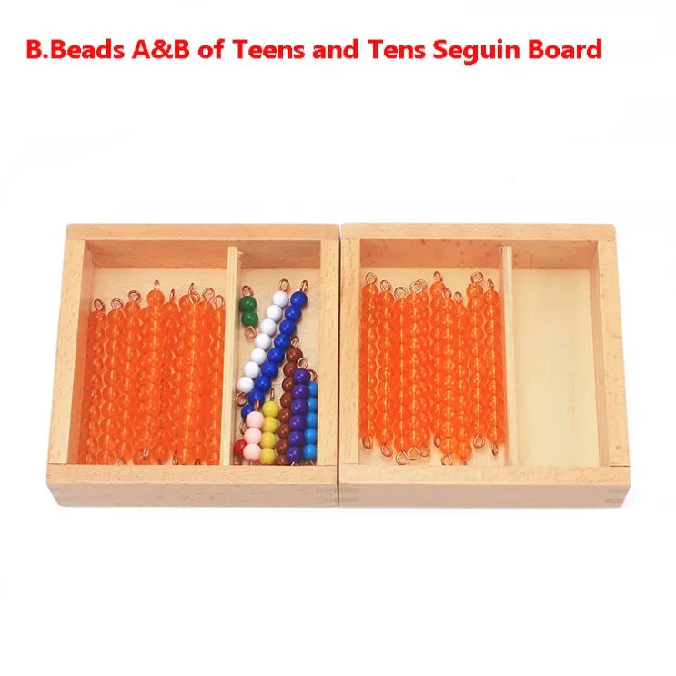 Montessori Teaching Math Toys Teens and Tens Seguin